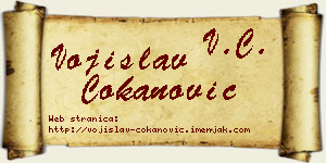Vojislav Čokanović vizit kartica